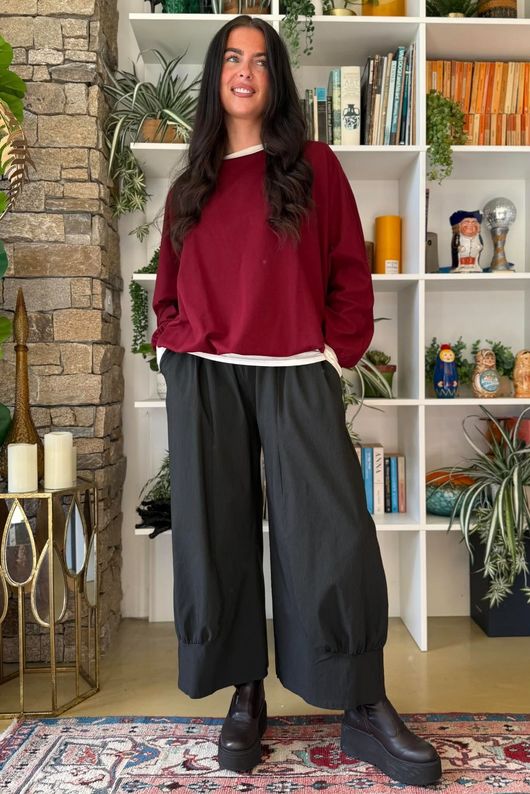 Salone Bubble Top Burgundy